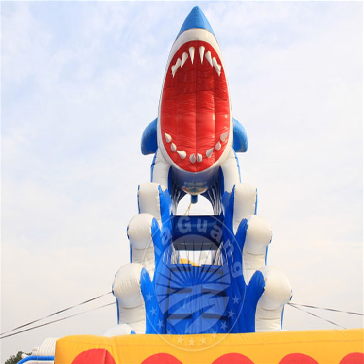 台江充气大鲨鱼水滑梯